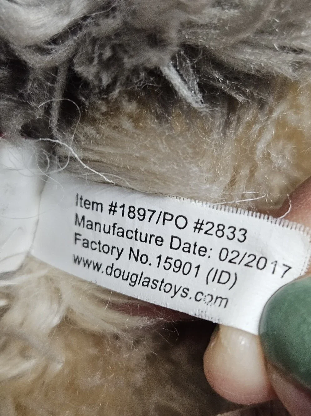 Douglas Shaggy Plush Terrier Dog Stuffed Animal Gray & Tan Realistic 2017
